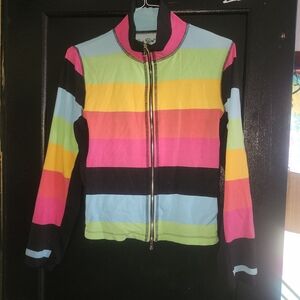 One Girl Who Pastel Striped Top